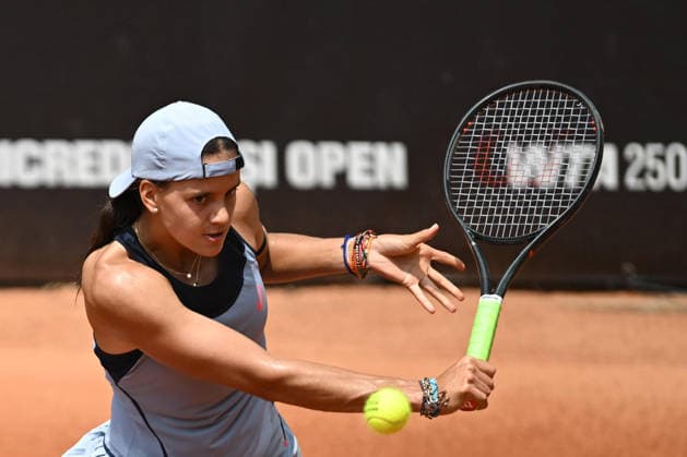 UniCredit IASI OPEN Emiliana Arango of Columbia plays against Tamara Zidansek of Slovenia during the Unicredit Iasi Open game, in Iasi, Romania, on July 14, 2026. Imago Images Alex Nicodim Copyright: xAlexxNicodimx