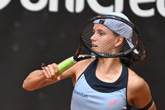 UniCredit IASI OPEN Emiliana Arango of Columbia plays against Tamara Zidansek of Slovenia during the Unicredit Iasi Open game, in Iasi, Romania, on July 14, 2026. Imago Images Alex Nicodim Copyright: xAlexxNicodimx