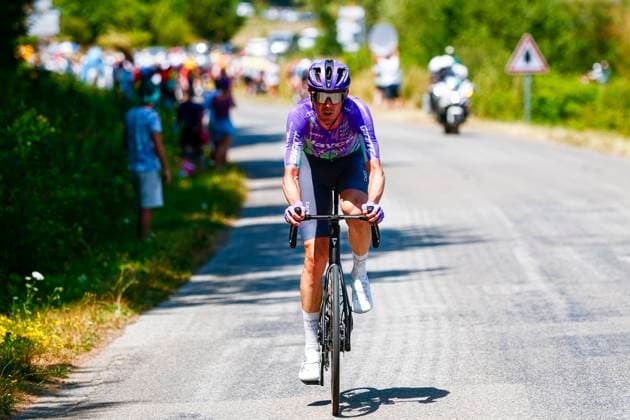 Tour de France 2026 Stage 10 LE LIORAN, FRANCE - JULY 14 : O Connor Ben (AUS) of Team Jayco AlUla attacking during stage 10 of the 113rd edition of Tour de France an UCI World Tour 2.UWT cycling road race stage for Men Elite of 167 km with start in Aurillac and finish in Le Lioran on July 14, 2026 in Le Lioran, France, 14 07 2026 Le Lioran France  Copyright: xLucaxBettinix