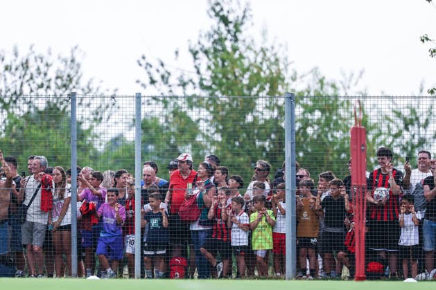 AC Milan supporters seen during Training Session AC Milan 2026 27 at Milanello in Milan, Italy Milan Milanello Milan Italy Copyright: xEPhotopressx SP24-1440-025