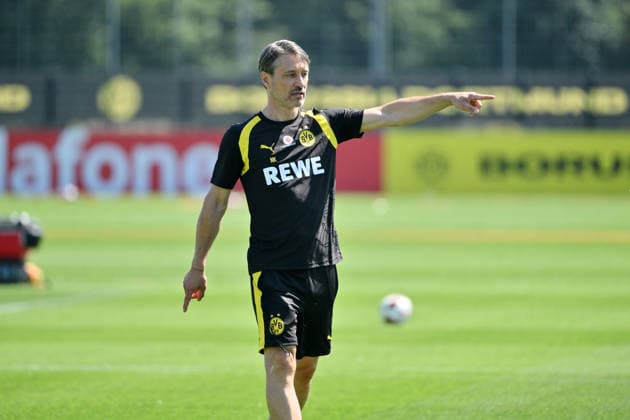 Trainer Niko Kovac (Borussia Dortmund) 14.07.2026, Fussball 1. Bundesliga, Saison 2026 2027, Training Borussia Dortmund Dortmund Trainingsgelände Nordrhein Westfalen Deutschland *** Coach Niko Kovac, Borussia Dortmund, July 14, 2026; Soccer, Bundesliga 1, 2026–2027 season; Borussia Dortmund training session at the Dortmund training facility in North Rhine-Westphalia, Germany Team2