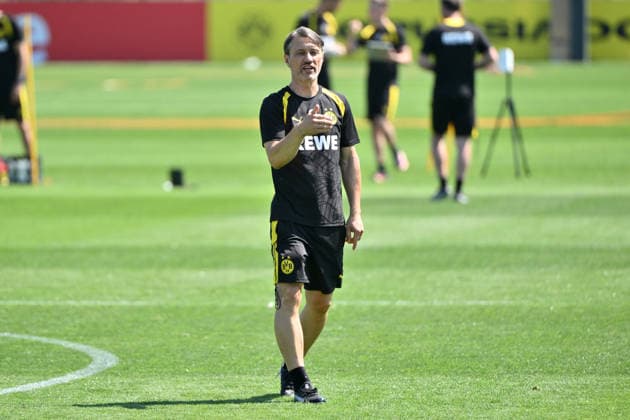 Trainer Niko Kovac (Borussia Dortmund) 14.07.2026, Fussball 1. Bundesliga, Saison 2026 2027, Training Borussia Dortmund Dortmund Trainingsgelände Nordrhein Westfalen Deutschland *** Coach Niko Kovac, Borussia Dortmund, July 14, 2026; Soccer, Bundesliga 1, 2026–2027 season; Borussia Dortmund training session at the Dortmund training facility in North Rhine-Westphalia, Germany Team2