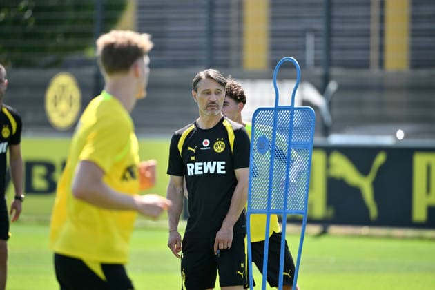Trainer Niko Kovac (Borussia Dortmund) 14.07.2026, Fussball 1. Bundesliga, Saison 2026 2027, Training Borussia Dortmund Dortmund Trainingsgelände Nordrhein Westfalen Deutschland *** Coach Niko Kovac, Borussia Dortmund, July 14, 2026; Soccer, Bundesliga 1, 2026–2027 season; Borussia Dortmund training session, Borussia Dortmund training facility, North Rhine-Westphalia, Germany Team2