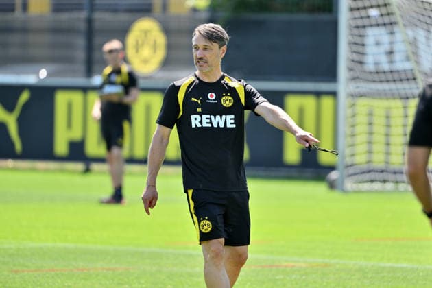Trainer Niko Kovac (Borussia Dortmund) 14.07.2026, Fussball 1. Bundesliga, Saison 2026 2027, Training Borussia Dortmund Dortmund Trainingsgelände Nordrhein Westfalen Deutschland *** Coach Niko Kovac, Borussia Dortmund, July 14, 2026; Soccer, Bundesliga 1, 2026–2027 season; Borussia Dortmund training session, Borussia Dortmund training facility, North Rhine-Westphalia, Germany Team2