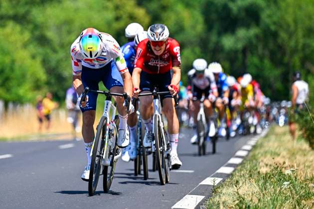 Tour de France 2026 Stage 10 LE LIORAN, FRANCE - JULY 14 : Rider of Team TotalEnergies in action during stage 10 of the 113rd edition of Tour de France an UCI World Tour 2.UWT cycling road race stage for Men Elite of 167 km with start in Aurillac and finish in Le Lioran on July 14, 2026 in Le Lioran, France, 14 07 2026 Le Lioran France  Copyright: xTomasxSiskx