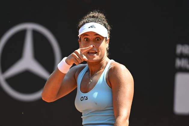 UniCredit IASI OPEN Mayar Sherif of Egypt plays against Dalma Gulf of Hungary during the Unicredit Iasi Open game, in Iasi, Romania, on July 14, 2026. Imago Images Alex Nicodim Copyright: xAlexxNicodimx