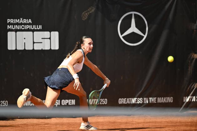 UniCredit IASI OPEN Ipek Oz of Turkey plays against Oleksandra Oliynykova of Ukraine during the Unicredit Iasi Open game, in Iasi, Romania, on July 14, 2026. Imago Images Alex Nicodim Copyright: xAlexxNicodimx