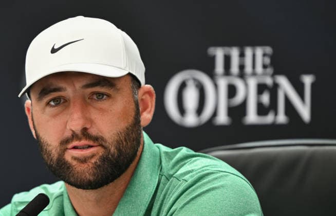 Scottie Scheffler (USA) press conference, PK, Pressekonferenz 154th Open Golf Championships, Royal Birkdale, Southport, UK - 14 Jul 2026Southport Royal Birkdale United Kingdom  Copyright: xGreigxCowie Shutterstockx 16988289dg