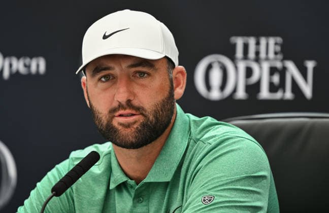 Scottie Scheffler (USA) press conference, PK, Pressekonferenz 154th Open Golf Championships, Royal Birkdale, Southport, UK - 14 Jul 2026Southport Royal Birkdale United Kingdom  Copyright: xGreigxCowie Shutterstockx 16988289dh