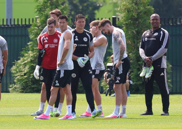 Football, MLS, Chicago Fire, training with Robert Lewandowski