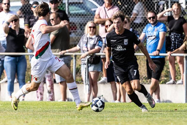 10.07.2026, Fussball, Saison 2026 2027, Regionalliga Südwest, Hauptspielfeld Burgrieden, Testspiel, SSV Ulm 1846 Fußball - FC Augsburg II 14.07.2026, Fussball, Saison 2026 2027, Regionalliga Südwest, Hauptspielfeld Burgrieden, Testspiel, SSV Ulm 1846 Fußball - FC Augsburg II, 7 Benjamin Goller (SSV Ulm 1846 Fußball) Foto: Lucca Fundel Burgrieden Hauptspielfeld Baden-Württemberg Deutschland *** July 10, 2026, Soccer, 2026–2027 Season, Regionalliga Southwest, Burgrieden Main Field, Friendly Match, SSV Ulm 1846 vs. FC Augsburg II, July 14, 2026, Soccer, 2026–2027 Season, Regionalliga Southwest, Burgrieden Main Field, Friendly Match, SSV Ulm 1846 vs. FC Augsburg II, 7 Benjamin Goller, SSV Ulm 1846 Soccer, Photo by Lucca Fundel, Burgrieden Main Field, Baden-Württemberg, Germany