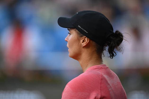 UniCredit IASI OPEN Anhelina Kalinina of Ukraine plays during a single game against Paula Badosa of Spain at Unicredit Iasi Open, in Iasi, Romania, on July 14, 2026. Imago Images Alex Nicodim Copyright: xAlexxNicodimx