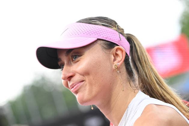 UniCredit IASI OPEN Paula Badosa of Spain plays during a single game against Anhelina Kalinina of Ukraine at Unicredit Iasi Open, in Iasi, Romania, on July 14, 2026. Imago Images Alex Nicodim Copyright: xAlexxNicodimx