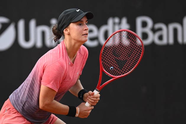 UniCredit IASI OPEN Anhelina Kalinina of Ukraine plays during a single game against Paula Badosa of Spain at Unicredit Iasi Open, in Iasi, Romania, on July 14, 2026. Imago Images Alex Nicodim Copyright: xAlexxNicodimx