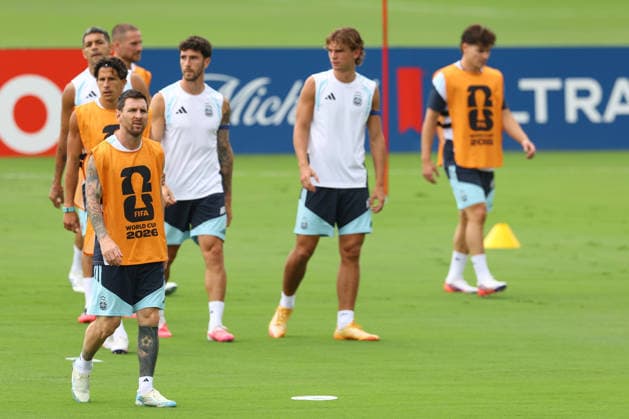 Argentina™s forward Lionel Messi takes part in an MD-1 training session one day ahead of the 2026 World Cup semi- final match between England and Argentina, at Atlanta United FC Training Center, on July 14, 2026 in Marietta, Georgia, United States.¨(Photo by Alejandro PAGNI PHOTOxPHOTO) MARIETTA UNITED STATES *** Argentina™s forward Lionel Messi takes part in a Day 1 training session one day before the 2026 World Cup semifinal match between England and Argentina, at the Atlanta United FC Training Center, on July 14, 2026, in Marietta, Georgia, United States ¨ Photo by Alejandro PAGNI PHOTOxPHOTO MARIETTA UNITED STATES Copyright: xALEJANDROxPAGNIx