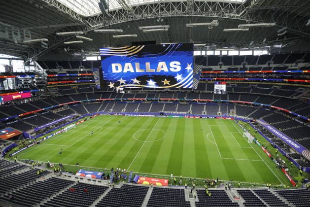 FIFA World Cup, WM, Weltmeisterschaft, Fussball 2026 semifinals - France vs Spain General view of the stadium before the FIFA World Cup 2026 semifinals match France against Spain, in Dallas, USA, 14 July 2026. DALLAS United States  Copyright: xSHAWNxTHEWx