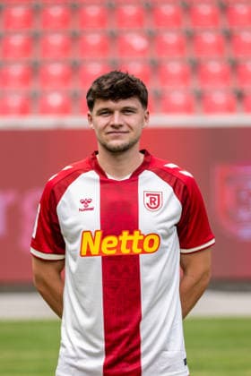 SSV Jahn Regensburg ; 3.Liga, Porträttermin 2026 2027, Leo Mätzler; SSV Jahn Regensburg; 3.Liga, Porträttermin 2026 2027, DFL REGULATIONS PROHIBIT ANY USE OF PHOTOGRAPHS AS IMAGE SEQUENCES AND OR QUASI-VIDEO. *** SSV Jahn Regensburg 3rd Division, Photo Shoot 2026–2027, Leo Mätzler SSV Jahn Regensburg 3rd Division, Photo Shoot 2026–2027, DFL regulations prohibit any use of photographs as image sequences and or quasi-video