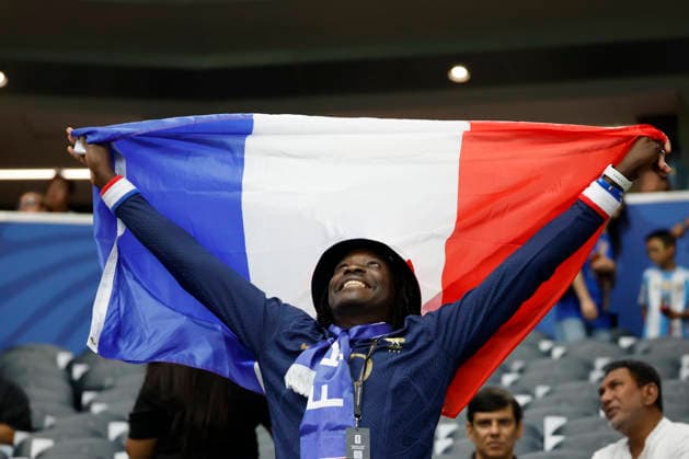 France s supporters cheer ahead of the FIFA World Cup, WM, Weltmeisterschaft, Fussball 2026 semifinals soccer match between France against Spain, in Dallas, USA, 14 July 2026. FIFA World Cup 2026 semifinals - France vs Spain !ACHTUNG: NUR REDAKTIONELLE NUTZUNG!  Copyright: xLavandeiraxJrx GRAF6588 20260714-55020892961_1