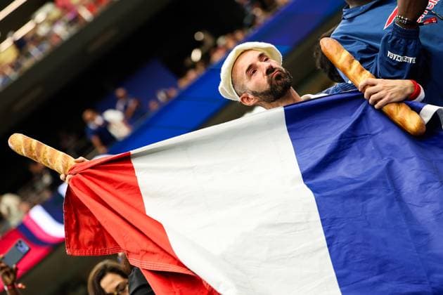 RECORD DATE NOT STATED FIFA World Cup, WM, Weltmeisterschaft, Fussball 2026 - Semifinal - France v Spain France fans during the FIFA World Cup semifinal match between France and Spain, at Dallas Stadium, in Texas, United States, on Tuesday, July 14, 2026.(Foto: William Volcov Brazil Photo Press IMAGO) Sports Arlington TX United States Copyright: xWILLIAMxVOLCOVx