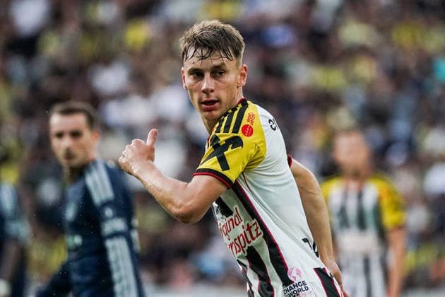 Fussball: Österreich: Internationales Testspiel - MatchPR Summer Series Upper Austria - Trainingslager - 14.07.2026 - LASK (Linzer ASK) (Österreich) vs. Fenerbahce Istanbul (Türkei) - Raiffeisen Arena (Linz, Österreich); Krystof Danek (LASK) *** Soccer Austria International Friendly MatchPR Summer Series Upper Austria Training Camp July 14, 2026 LASK Linzer ASK Austria vs. Fenerbahçe Istanbul, Turkey Raiffeisen Arena, Linz, Austria Krystof Danek LASK Copyright: xLUKAxKOLANOVICx