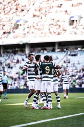 July 14, 2026, Faro, Faro, Portugal: Daniel Braganca of Sporting Clube de Portugal celebrates scoring his sides fourth goal of the match during the Pre-Season Firiendly match between Sporting CP and Celtic FC at Estadio do Algarve in Faro on July 14, 2026 Sporting CP X Celtic FC - Pre-Season Friendly Desafios Betano  - ZUMAg283 20260714_zsp_g283_039 Copyright: xJoaoxGregoriox