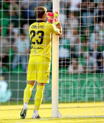 UEFA Champions League First Qualifying Round Second Leg, Tallaght Stadium, Dublin 14 7 2026 Shamrock Rovers vs Floriana Floriana™s Guilherme Cioletti reacts after conceding his sides second goal Guilherme Cioletti reacts after conceding his sides second goal14 7 2026  Copyright: xx JFD11122