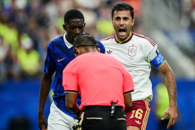 260714 Ousmane Dembele of France and Rodri of Spain during the FIFA World Cup, WM, Weltmeisterschaft, Fussball 2026 semifinal football match between France and Spain on July 14, 2026 in Dallas. Photo: Joel Marklund BILDBYRAN kod JM JM0827 bbeng fotboll football soccer fotball vm fotbolls-vm fotball-vm fotbolls-vm 2026 fifa world cup 2026 semifinal france frankrike spain spanien *** July 14, 2026: Ousmane Dembele of France and Rodri of Spain during the 2026 FIFA World Cup soccer semifinal match between France and Spain on July 14, 2026 in Dallas. Photo by Joel Marklund. BILDBYRAN code JM JM0827 bbeng soccer football soccer World Cup soccer World Cup 2026 FIFA World Cup 2026 semifinal France Spain  Copyright: JOELxMARKLUND BB260714JM046