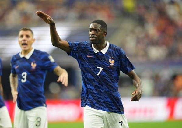 Ousmane Dembele (France) during France and Spain, Semi final FIFA World Cup, WM, Weltmeisterschaft, Fussball 2026, Dallas Stadium, Dallas, USA on July 14, 2026. Thor Wegner DeFodi Images. (Photo by DeFodi Images) - *** Ousmane Dembélé of France during the France vs. Spain semifinal match at the 2026 FIFA World Cup, Dallas Stadium, Dallas, USA, on July 14, 2026. Photo by DeFodi Images (Thor Wegner)