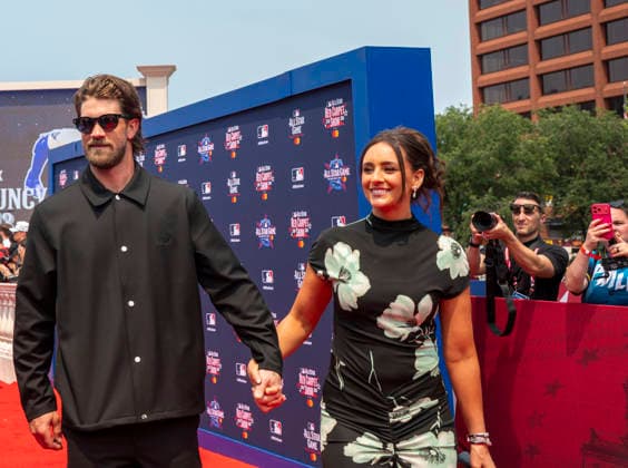 July 14, 2026, Philadelphia, Pennsylvania, United States: BRYCE HARPER on the All Star Red Carpet show presented by Mastercard at the Independence Mall in Philadelphia Pa Philadelphia United States - ZUMArf1_ 20260714_zaf_rf1_022 Copyright: xRickyxFitchettx