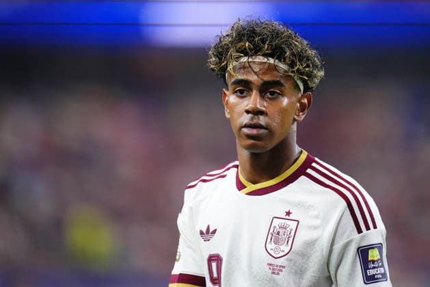 July 14, 2026, Arlington, Texas, United States: Lamine Yamal of Spain looks on during the FIFA World Cup, WM, Weltmeisterschaft, Fussball 2026 Semi Final match between France and Spain at Dallas Stadium on July 14, 2026 in Arlington, Texas. Arlington United States - ZUMAa181 20260714_zaa_a181_069 Copyright: xJosexBretonx