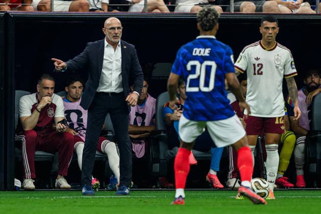 260714 Head coach Luis De La Fuente Castillo of Spain during the FIFA World Cup, WM, Weltmeisterschaft, Fussball 2026 semifinal football match between France and Spain on July 14, 2026 in Dallas. Photo: Joel Marklund BILDBYRAN kod JM JM0827 bbeng fotboll football soccer fotball vm fotbolls-vm fotball-vm fotbolls-vm 2026 fifa world cup 2026 semifinal france frankrike spain spanien *** July 14, 2026: Head coach Luis De La Fuente Castillo of Spain during the 2026 FIFA World Cup soccer semifinal match between France and Spain on July 14, 2026 in Dallas. Photo by Joel Marklund. BILDBYRAN code JM JM0827 bbeng soccer football soccer World Cup soccer World Cup 2026 FIFA World Cup 2026 semifinal France Spain  Copyright: JOELxMARKLUND BB260714JM088