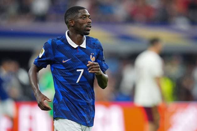 Ousmane DembÃ lÃ of France watches on France v Spain, 2026 FIFA World Cup, WM, Weltmeisterschaft, Fussball Semi-final, Football, Dallas Stadium, Arlington, Texas, USA - 14 Jul 2026Arlington Dallas Stadium Texas (TX) United States of America  Copyright: xIsmaelxAdnan Shutterstockx 16991340cl