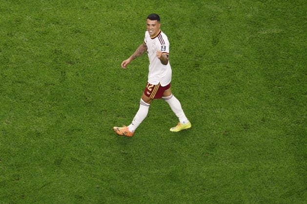 FIFA World Cup, WM, Weltmeisterschaft, Fussball 2026 semifinals - France vs Spain Pedro Porro of Spain celebrates after scoring the 2-0 goal during the FIFA World Cup 2026 semifinals match France against Spain, in Dallas, USA, 14 July 2026. DALLAS United States  Copyright: xSHAWNxTHEWx