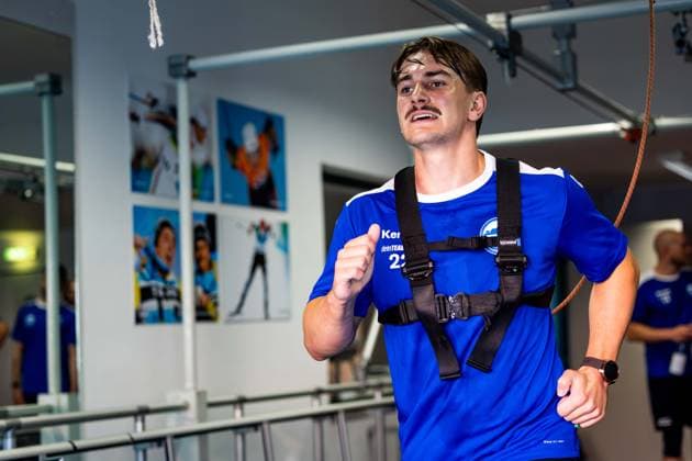 14.07.2026, GER, Handball, Maenner, Saison 26 27, Opel HBL 1.Bl, ThSV Eisenach, Leistungsdiagnostik Teambuilding Felix Aellen (ThSV Eisenach,22) 98559 Oberhof Olympiastützpunkt Thüringen im Thueringen Deutschland *** July 14, 2026, GER, Handball, Men, Season 26–27, Opel HBL 1 Bl, ThSV Eisenach, Performance Diagnostics and Team Building with Felix Aellen, ThSV Eisenach, 22 98559 Oberhof, Thuringia Olympic Training Center, Thuringia, Germany