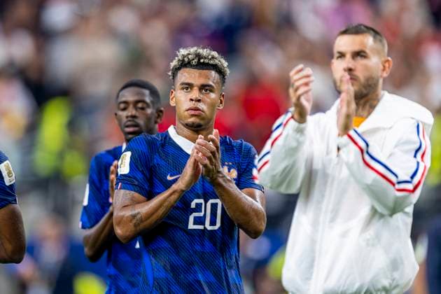 DALLAS - Desire Doue of France during the 2026 World Cup match between France and Spain at Dallas Stadium on July 14, 2026, in Dallas, United States. (Photo by Stefan Koops EYE4IMAGES DeFodi Images) - *** DALLAS: Desire Doue of France during the 2026 World Cup match between France and Spain at Dallas Stadium on July 14, 2026, in Dallas, United States. Photo by Stefan Koops, EYE4IMAGES, DeFodi Images