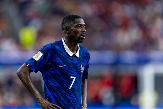 DALLAS - Ousmane Dembele of France during the 2026 World Cup match between France and Spain at Dallas Stadium on July 14, 2026, in Dallas, United States. (Photo by Stefan Koops EYE4IMAGES DeFodi Images) - *** DALLAS Ousmane Dembele of France during the 2026 World Cup match between France and Spain at Dallas Stadium on July 14, 2026, in Dallas, United States Photo by Stefan Koops EYE4IMAGES DeFodi Images