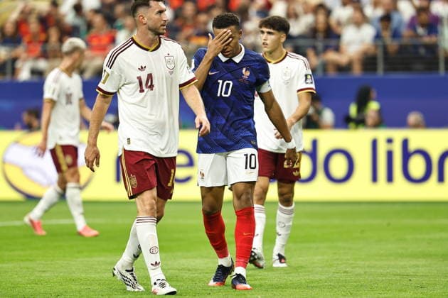 Kylian Mbappe (FRA), JULY 14, 2026 - Football Soccer : Mbappe regret after miss chanche during FIFA World Cup, WM, Weltmeisterschaft, Fussball 2026 Semi-finals match between France - Spain at the Dallas Stadium in Arlington, United States. Noxthirdxpartyxsales  aflo_338045957 MutsuxKawamorix