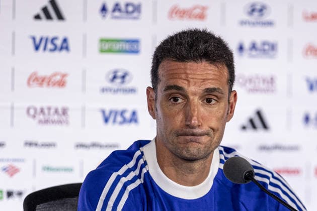 Lionel Scaloni Head Coach of Argentina talks to the media during the Argentina press conference, PK, Pressekonferenz during the FIFA World Cup, WM, Weltmeisterschaft, Fussball 2026 at Atlanta Stadium on July 14th,2026 (Photo by Joao Bravo Sports Press Photo)  Copyright: xJoaoxBravo SportsxPressxPhotox Sportspressphoto_SPR191017