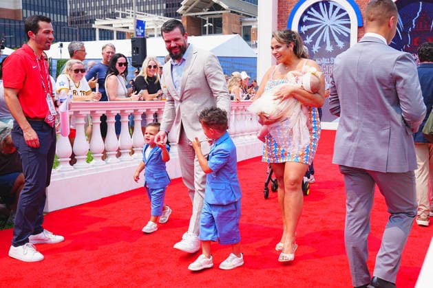 Kyle Schwarber of the Philadelphia Phillies July.14,2026 - Baseball : The 2026 MLB, Baseball Herren, USA All-Star Red Carpet Show at Independence Mall in Philadelphia, PA (Philadelphia, Pennsylvania, USA)  aflo_338051326 YujixArakawax