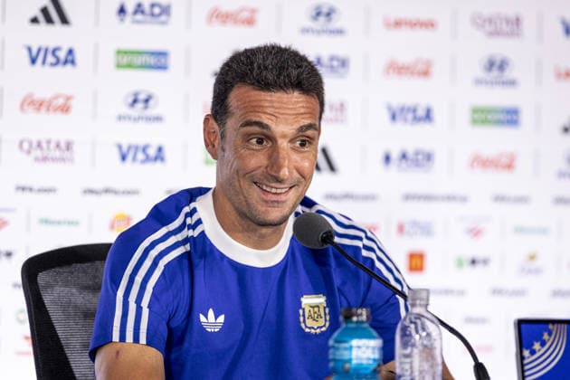 Lionel Scaloni Head Coach of Argentina talks to the media during the Argentina press conference, PK, Pressekonferenz during the FIFA World Cup, WM, Weltmeisterschaft, Fussball 2026 at Atlanta Stadium on July 14th,2026 (Photo by Joao Bravo Sports Press Photo)  Copyright: xJoaoxBravo SportsxPressxPhotox Sportspressphoto_SPR191062