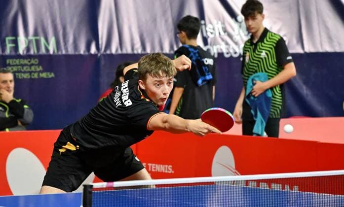 Jonas Rinderer Germany EYC-2026-1407-04421 2026 European Youth Table tennis, Tischtennis Championships in Multiusos de Gondomar in Gondomar, Portugal Jonas Rinderer Germany EYC-2026-1407-04421 - 14th of July 2026 at the European Youth Table Tennis Championships U15 and U19 in Gondomar, district of Porto, Portugal (Photo by Manfred Schillings) Gondomar Multiusos de Gondomar Portugal *** Jonas Rinderer, Germany, EYC 2026, 1407 04421, 2026 European Youth Table Tennis Championships at Multiusos de Gondomar in Gondomar, Portugal Jonas Rinderer Germany EYC 2026 1407 04421 July 14, 2026, at the European Youth Table Tennis Championships (U15 and U19) in Gondomar, in the district of Porto, Portugal Photo by Manfred Schillings Gondomar Multiusos de Gondomar Portugal