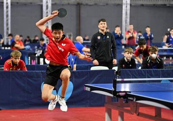 Lukas Wang Germany photo10034ms 2026 European Youth Table tennis, Tischtennis Championships in Multiusos de Gondomar in Gondomar, Portugal Lukas Wang Germany photo10034ms - 14th of July 2026 at the European Youth Table Tennis Championships U15 and U19 in Gondomar, district of Porto, Portugal (Photo by Manfred Schillings) Gondomar Multiusos de Gondomar Portugal *** Lukas Wang, Germany, photo10034ms, 2026 European Youth Table Tennis Championships at Multiusos de Gondomar in Gondomar, Portugal Lukas Wang Germany photo10034ms July 14, 2026, at the European Youth Table Tennis Championships (U15 and U19) in Gondomar, in the district of Porto, Portugal Photo by Manfred Schillings Gondomar Multiusos de Gondomar Portugal