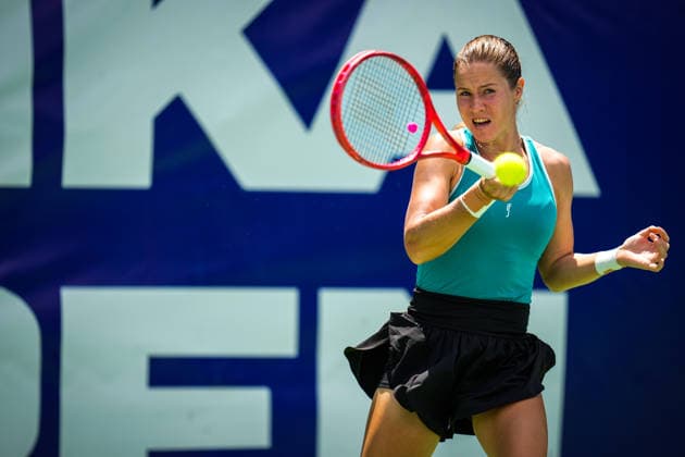 ENKA Open WTA, Tennis Damen 125 Anastasia Zakharova of Russia competes against Mariia Tkacheva of Russia during the round of 32 match at the WTA 125 ENKA Open at ENKA Sports Club in Istanbul, Turkey, on July 14, 2026. Istanbul Turkey  Copyright: xYagizxGurtugx originalFilename:gurtug-wta125en260714_np3uG.jpg