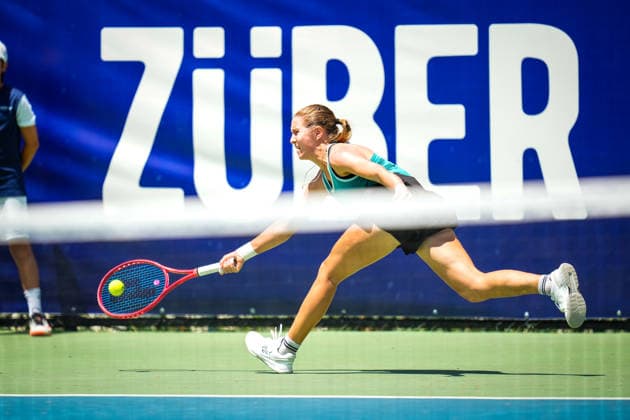ENKA Open WTA, Tennis Damen 125 Anastasia Zakharova of Russia competes against Mariia Tkacheva of Russia during the round of 32 match at the WTA 125 ENKA Open at ENKA Sports Club in Istanbul, Turkey, on July 14, 2026. Istanbul Turkey  Copyright: xYagizxGurtugx originalFilename:gurtug-wta125en260714_npyRo.jpg