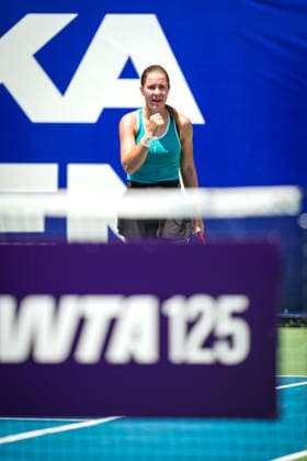 ENKA Open WTA, Tennis Damen 125 Anastasia Zakharova of Russia competes against Mariia Tkacheva of Russia during the round of 32 match at the WTA 125 ENKA Open at ENKA Sports Club in Istanbul, Turkey, on July 14, 2026. Istanbul Turkey  Copyright: xYagizxGurtugx originalFilename:gurtug-wta125en260714_npAl9.jpg