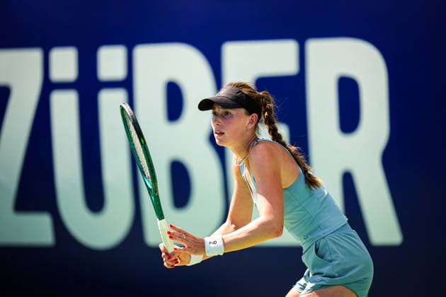 ENKA Open WTA, Tennis Damen 125 Anastasia Zakharova of Russia competes against Mariia Tkacheva of Russia during the round of 32 match at the WTA 125 ENKA Open at ENKA Sports Club in Istanbul, Turkey, on July 14, 2026. Istanbul Turkey  Copyright: xYagizxGurtugx originalFilename:gurtug-wta125en260714_npcyr.jpg