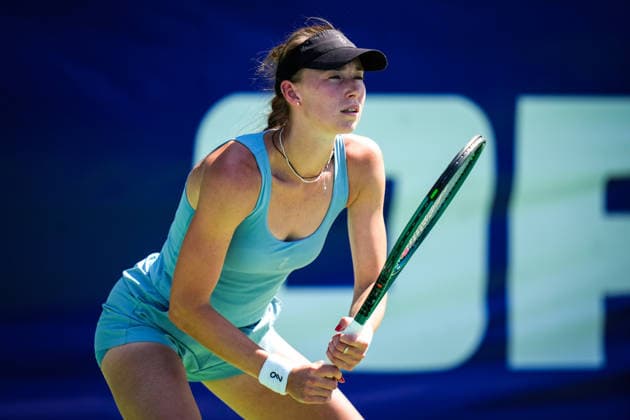 ENKA Open WTA, Tennis Damen 125 Mariia Tkacheva of Russia competes against Anastasia Zakharova of Russia during the round of 32 match at the WTA 125 ENKA Open at ENKA Sports Club in Istanbul, Turkey, on July 14, 2026. Istanbul Turkey  Copyright: xYagizxGurtugx originalFilename:gurtug-wta125en260714_npYYT.jpg