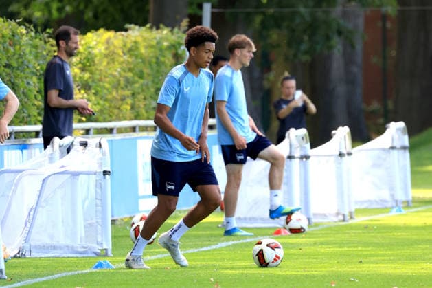 DEU, DFL, 2. FBL Hertha BSC, Training, 15.07.2026, Sportforum, Berlin, DEU, DFL, 2. FBL Hertha BSC, Training, Jerom Diallo (Hertha BSC Berlin 51) DFL - regulations prohibit any use of Photographs as image sequences and or quasi-video Berlin Sportforum Berlin Deutschland *** GER, DFL, 2nd Bundesliga Hertha BSC, Training, July 15, 2026, Sportforum, Berlin, GER, DFL, 2nd Bundesliga Hertha BSC, Training, Jerom Diallo Hertha BSC Berlin 51 DFL regulations prohibit any use of photographs as image sequences and or quasi-video Berlin Sportforum Berlin Germany Copyright: xNordphotox xEnglerx
