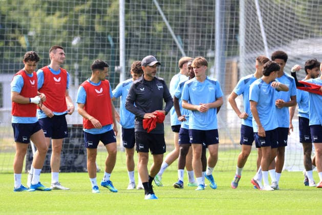 Football, 2nd Bundesliga, Hertha BSC training session
