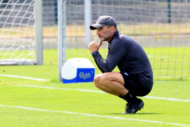 DEU, DFL, 2. FBL Hertha BSC, Training, 15.07.2026, Sportforum, Berlin, DEU, DFL, 2. FBL Hertha BSC, Training, Cheftrainer Stefan Leitl (Hertha BSC Berlin) DFL - regulations prohibit any use of Photographs as image sequences and or quasi-video Berlin Sportforum Berlin Deutschland *** GER, DFL, 2nd Bundesliga Hertha BSC, Training, July 15, 2026, Sportforum, Berlin, GER, DFL, 2nd Bundesliga Hertha BSC, Training, Head Coach Stefan Leitl Hertha BSC Berlin DFL regulations prohibit any use of photographs as image sequences and or quasi-video Berlin Sportforum Berlin Germany Copyright: xNordphotox xEnglerx